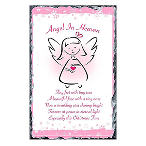 Customised Christmas Remembrance Candle - Blue Angel Heart